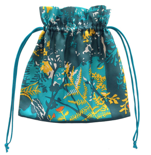 Vivian "Green Dream" Silk Scarf Dress